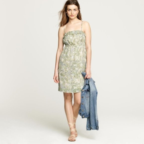 179 J.CREW Teaberry Floral Silk Candace Short Dress 4 - Picture 8 of 8